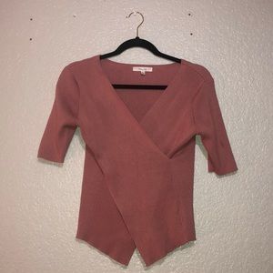 dusty pink blouse